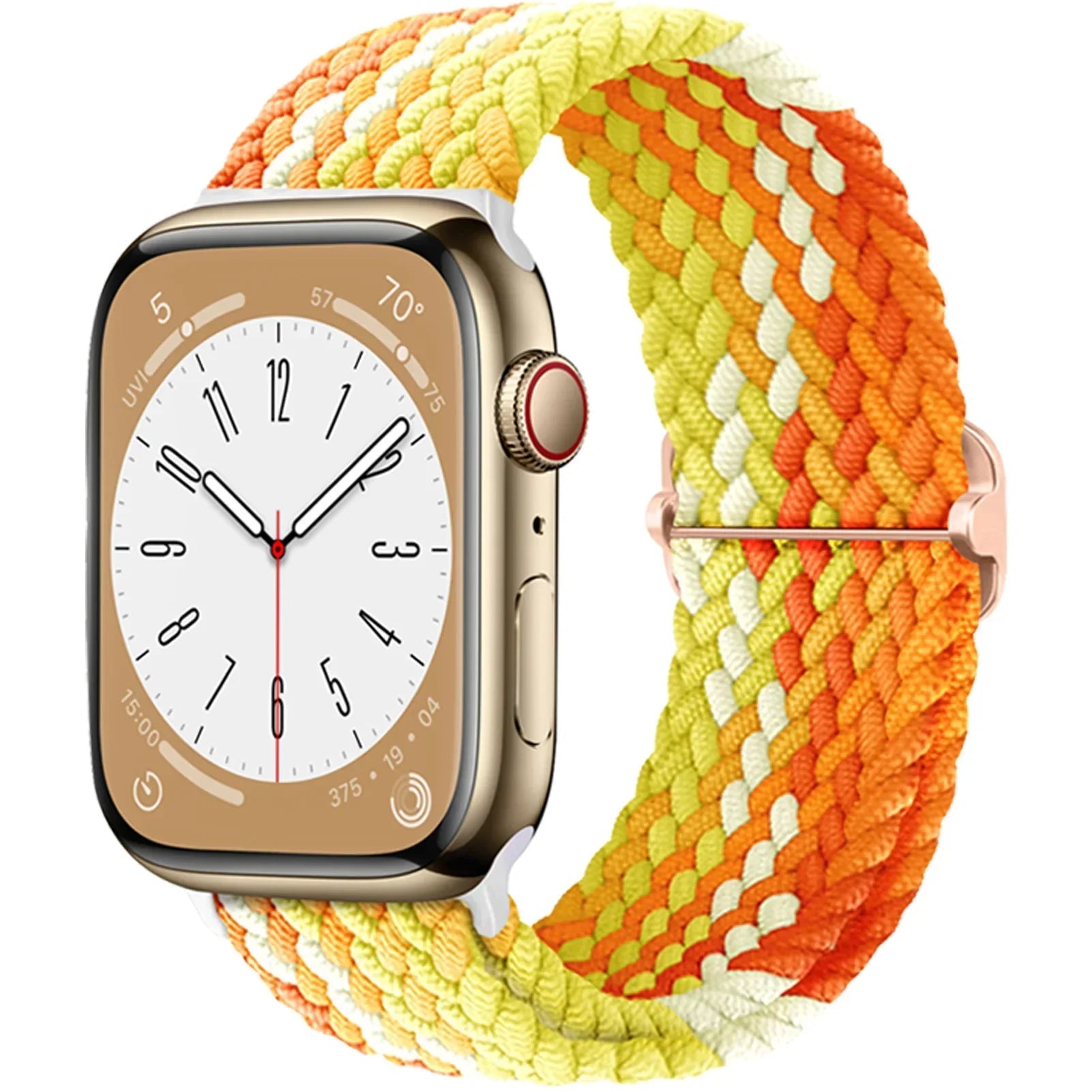 Braided Loop Strap For Apple Watch Band 42/46mm 45/41mm 38/40mm 44mm 49mm Nylon Solo Bracelet iWatch series 10 9 se 8 7 6 Ultra2 luxecrown.co.uk