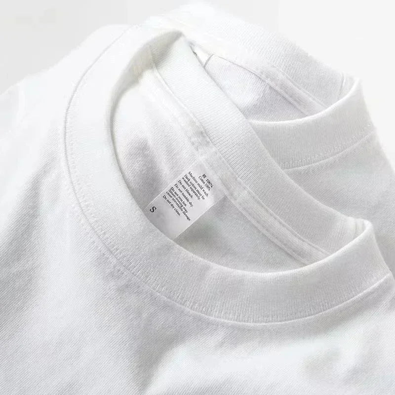 Handsome T-shirt men's short sleeved pure cotton 2025 new summer street fashion brand printed American top half sleeved base shi luxecrown.co.uk