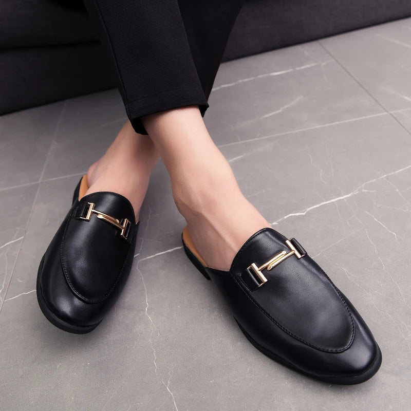 2024 Loafers Men Casual Shoes Men Flat Muller Shoes Fashion Club Comfort Slippers Luxury Trendy Summer Gents Shoes Leisure Walk luxecrown.co.uk