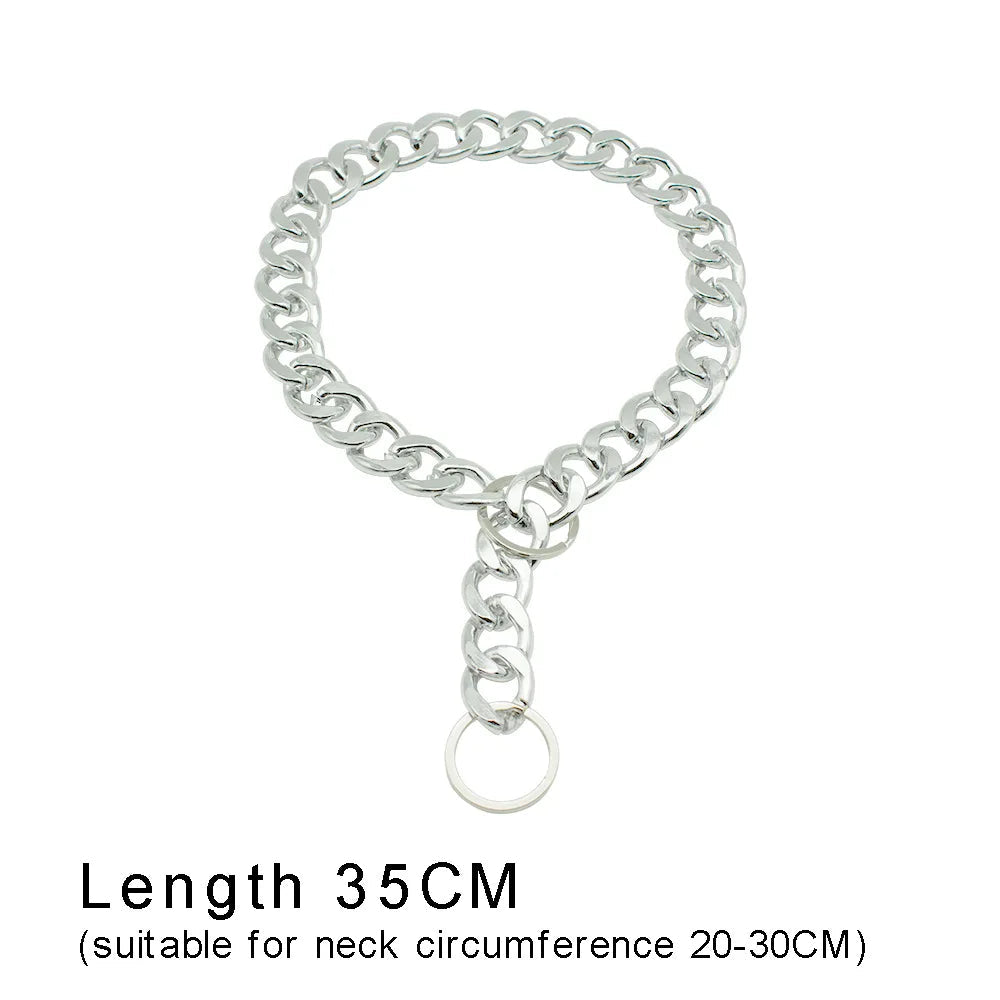 Luxury Dog Collar Gold Dog Chain Choker For Pitbull Bulldog Teddy French Bulldog Metal Collar Pet Necklace Pets Jewelry Products luxecrown.co.uk