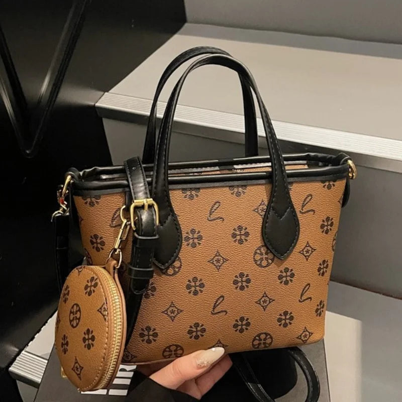 Women Luxury High End Leather Tote Bag Fashion Elegant Shoulder Handbag Classic Crossbody Daily Commuter Look luxecrown.co.uk