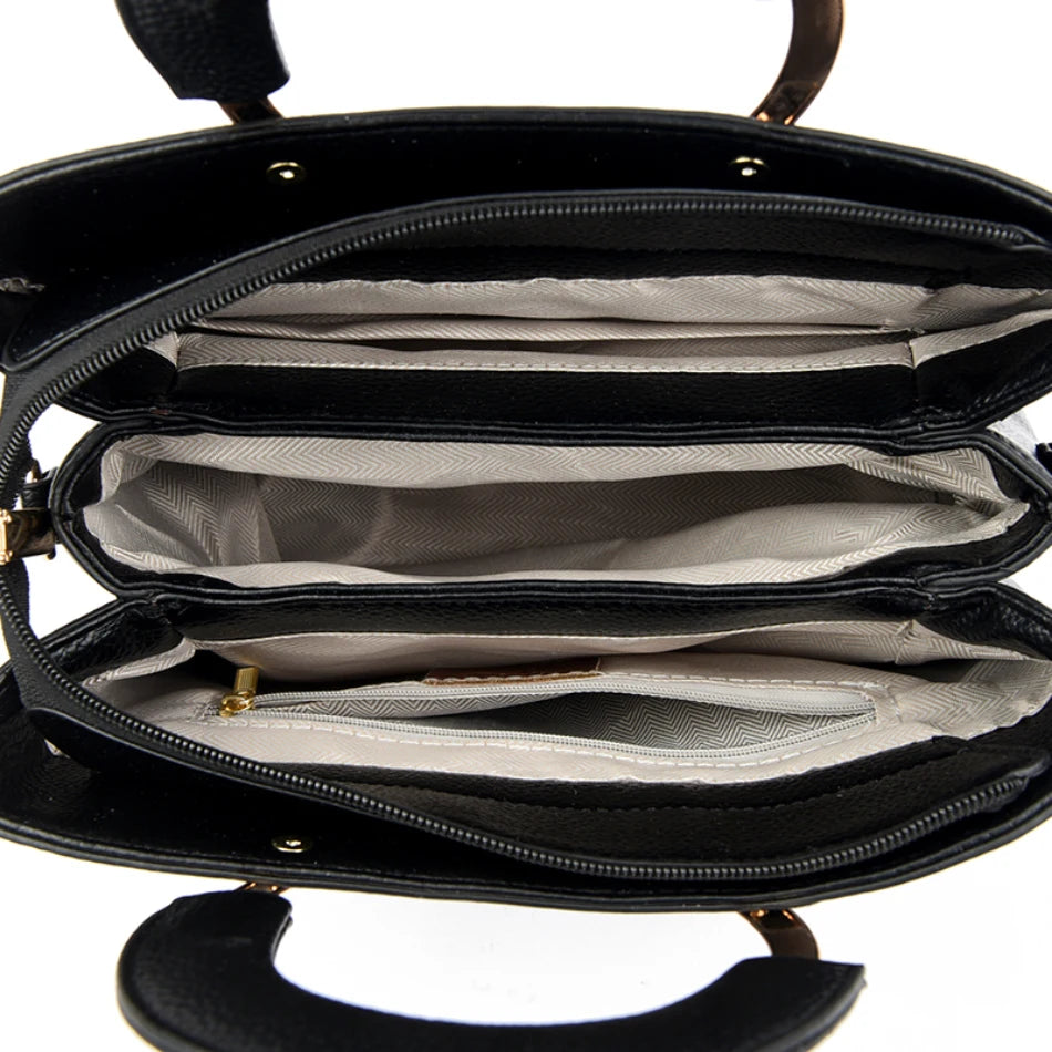 Luxury Handbags Women Bags Designer 3 Layers Soft Leather Shoulder Crossbody Sac Ladies Large Capacity Shopping Messenger Tote luxecrown.co.uk