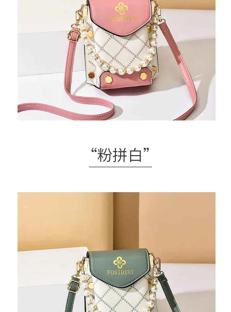 New Autumn PU Leather Women's Handbag Cell Phone Wallet Fashion Portable Shoulder Bag Hundred Simple Mini Small Bag Bolso Mujer