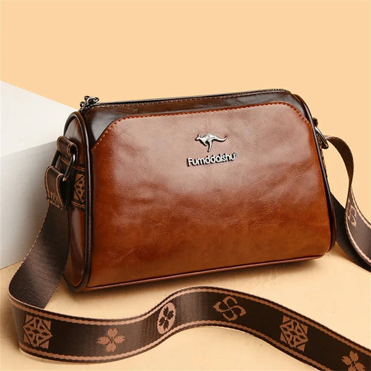 Genuine High Quality Soft Leather Crossbody Bags for Women Vintage Luxury Purses and Handbags Designer Brand Ladies Shoulder Sac Streetsharks