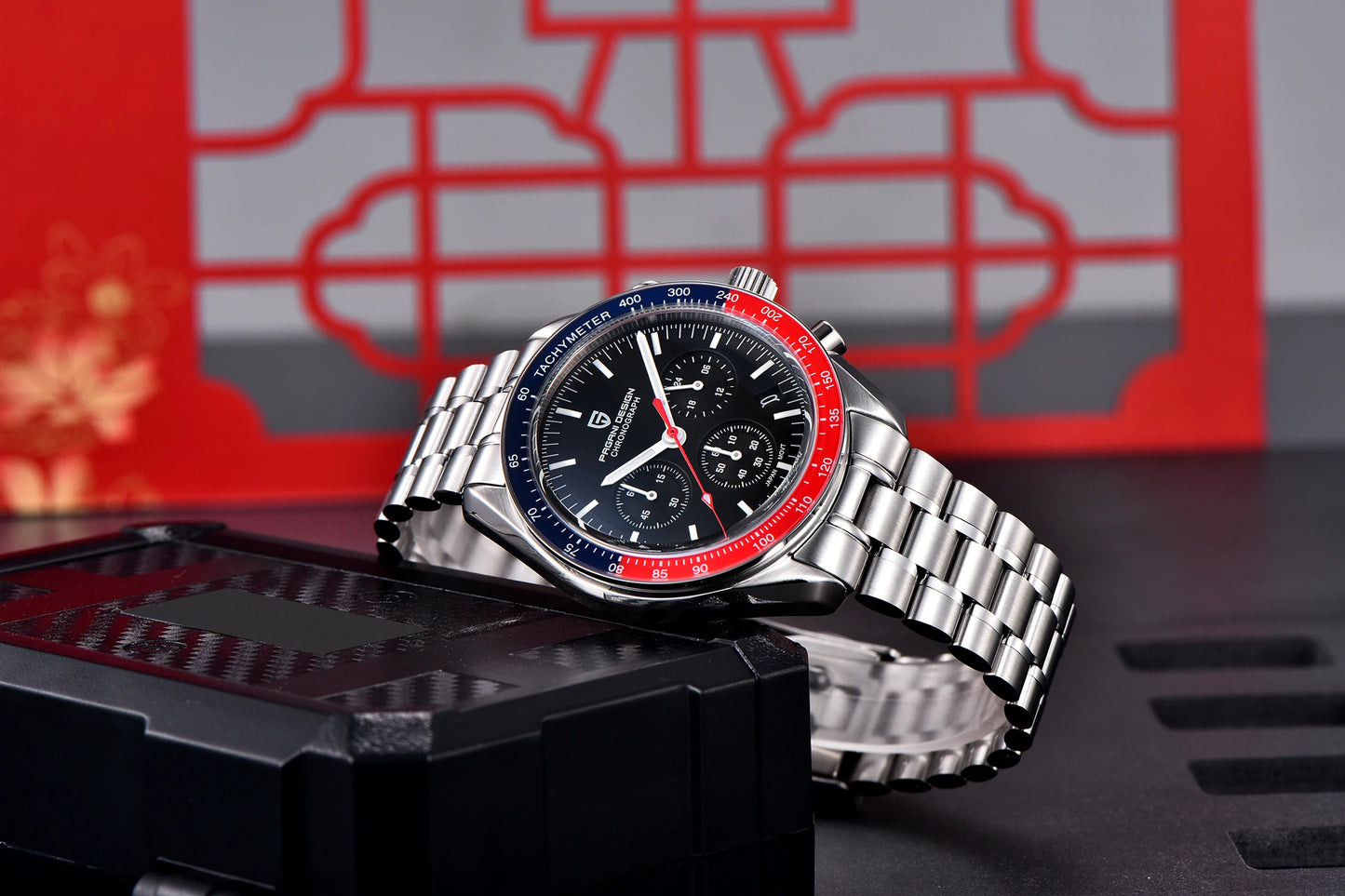 2025 New PAGANI DESIGN Moon Men's Watches Top Luxury Quartz Watch Man VK63 Chronograph Wristwatch AR Sapphire Mirror Waterproof