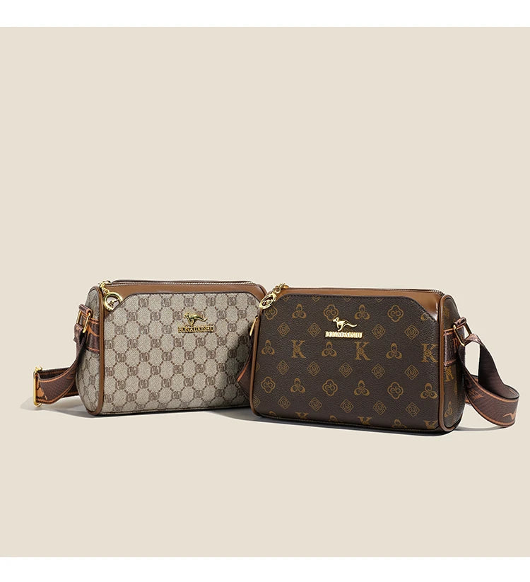 Three-layer women's bag with large capacity, adjustable cross-body bag, new style women's bag, wide strap, suitable for middle-a luxecrown.co.uk