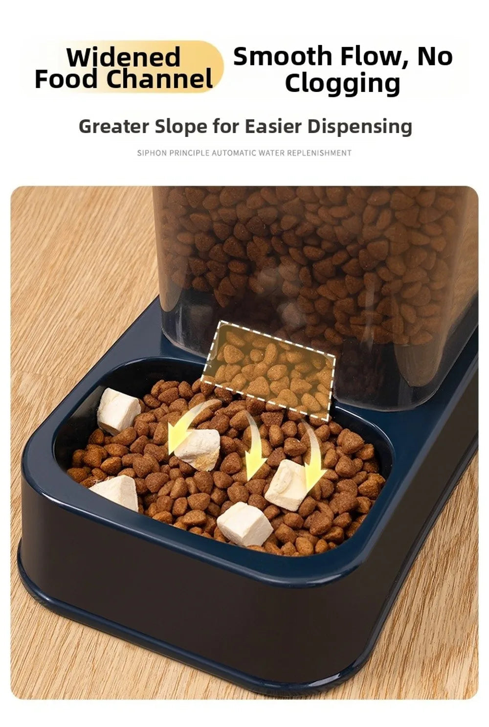 1.2L/1.5L Pet Automatic Feeder Plastic Large Capacity Cat Dog Water Dispenser Feeder Set 3 Colors 2 Styles luxecrown.co.uk