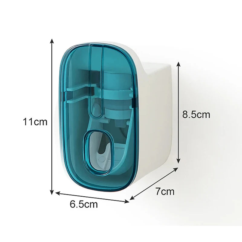 Non Punching And Squeezing Toothpaste Dispenser Fully SAutomatic Household Wall Mounted Toothpaste Dispenser Lazy God Tool Bat Streetsharks