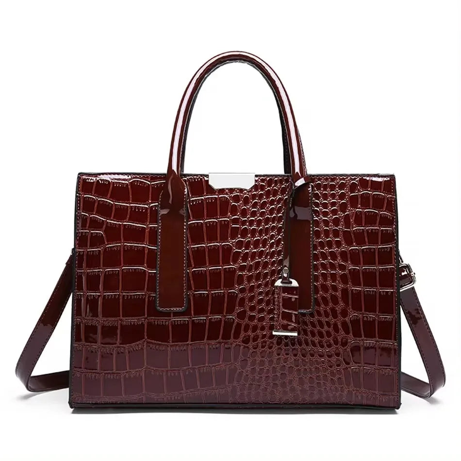 Luxury Handbag Fashion Print Large Capacity Soft Leather Women Shoulder Crossbody Bag Leisure Designer Ladies Purses and Handbag luxecrown.co.uk