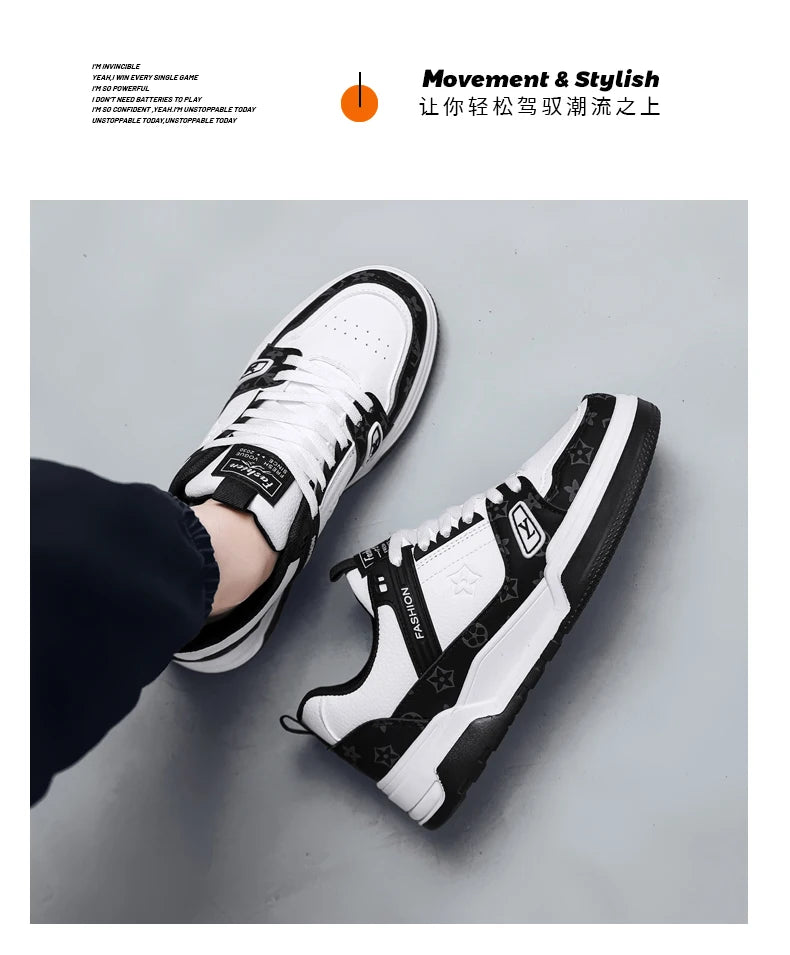Classic Brand Designer Shoes For Men Street Style Skateboard Shoes Men Casual Sneakers Comfortable Platform Men's Sports Shoes luxecrown.co.uk