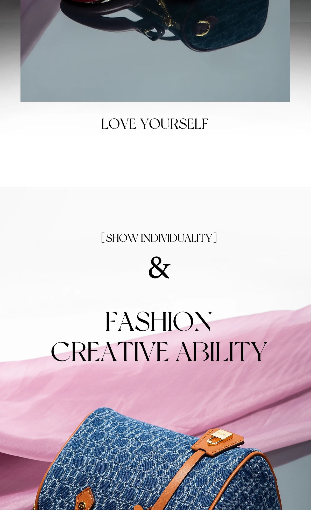 Women's Shoulder Bag 2025 New Cowboy Splicing Pillow Bag, Casual Party Women's Handbag Streetsharks