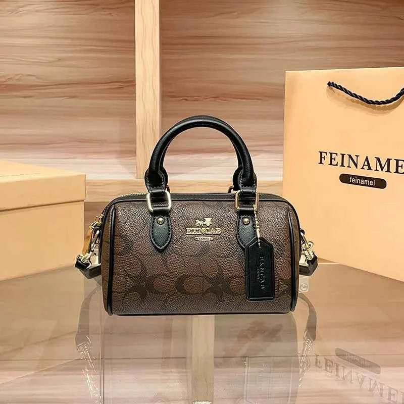Light luxury brand Boston handbag women's 2026 autumn and winter new crossbody bag retro high-end single shoulder handbag