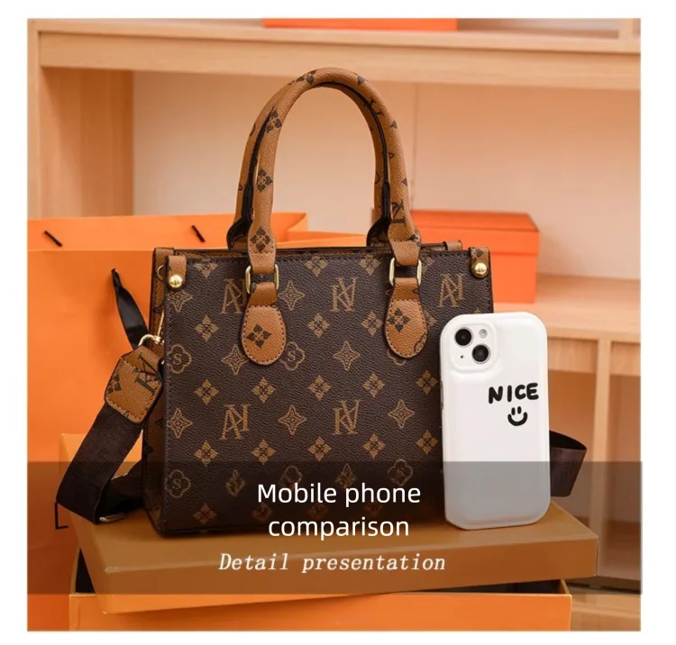 Elegant Retro Women's Tote Bag Single Shoulder Crossbody Bag Floral Print Ladies Handbag Luxury Texture Commuter Messenger Bag luxecrown.co.uk