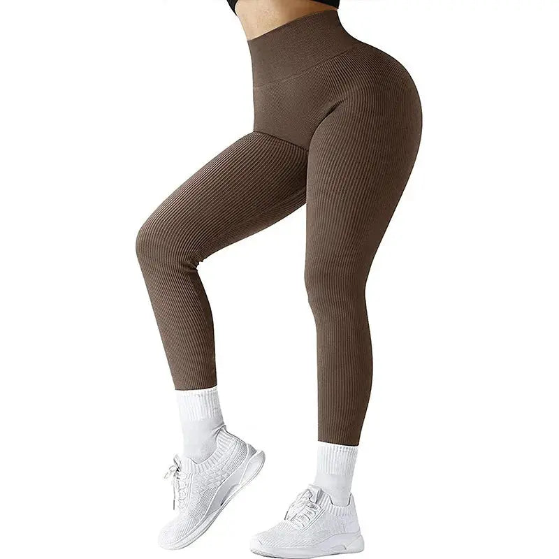 Seamless Butt Lifting Yoga Pants for Women, High Waisted Tummy Control Workout Leggings, Naked Sensation Gym Tights for Running luxecrown.co.uk