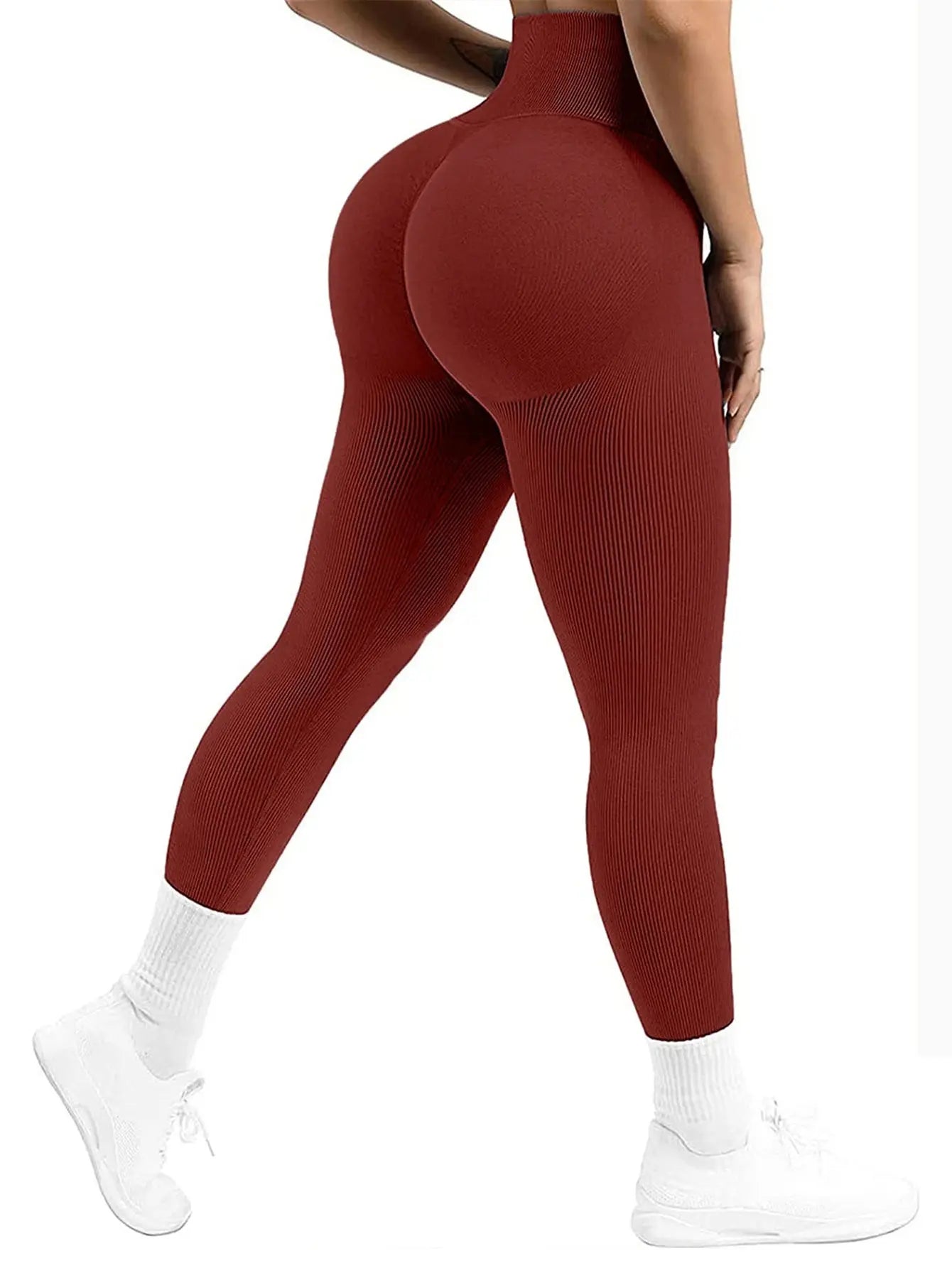 Seamless Butt Lifting Yoga Pants for Women, High Waisted Tummy Control Workout Leggings, Naked Sensation Gym Tights for Running luxecrown.co.uk