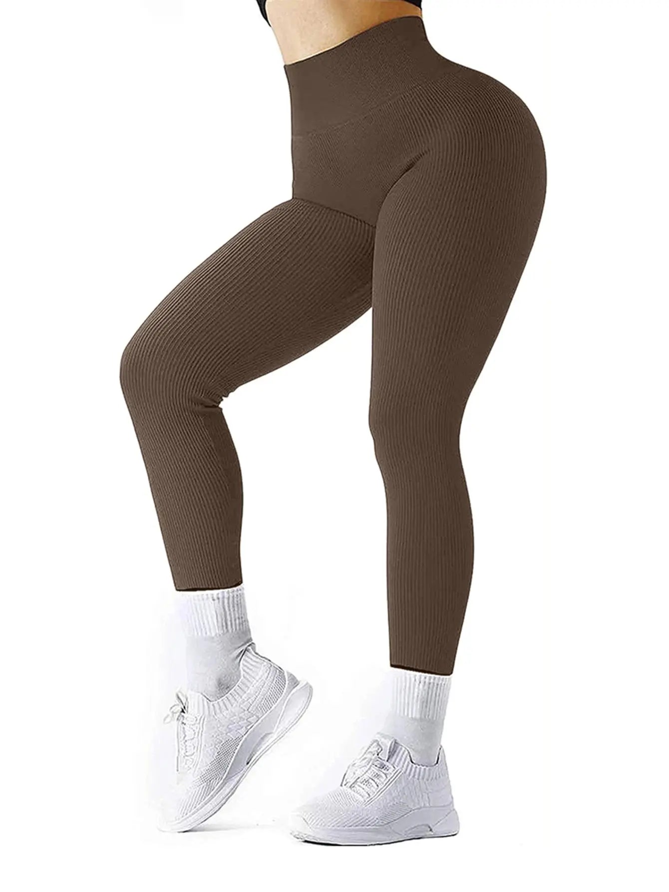Seamless Butt Lifting Yoga Pants for Women, High Waisted Tummy Control Workout Leggings, Naked Sensation Gym Tights for Running luxecrown.co.uk
