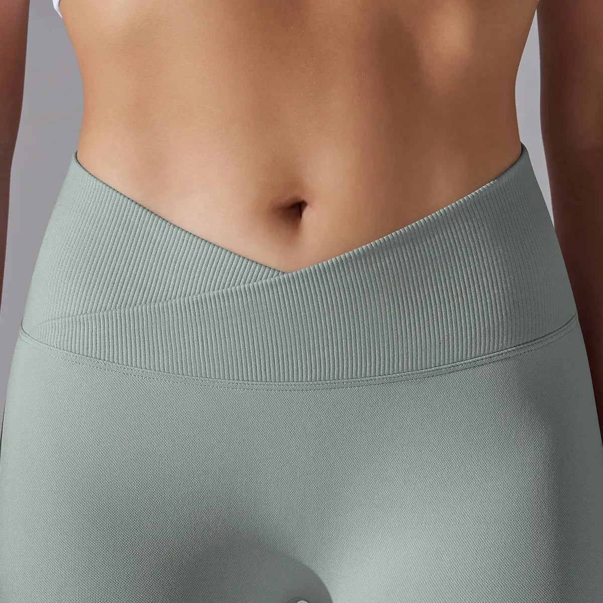 Seamless Yoga Pant Cross Over Waistband Sports Fitness Legging Women High Waist Gym Scrunch Butt Running Workout Leggings luxecrown.co.uk