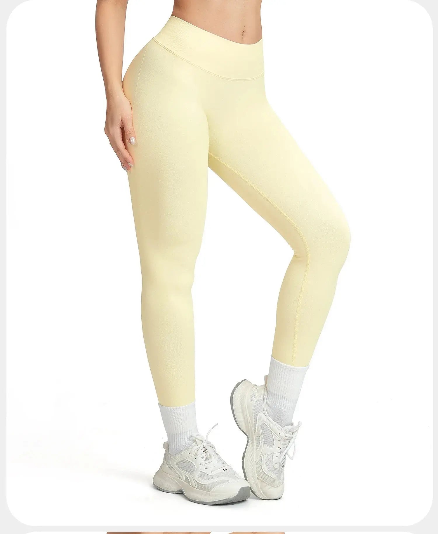 Seamless Yoga Pants Women Sexy V-Back Gym Fitness Leggings High Waist Booty Lifting Sports Leggings Female Workout Yoga Pants luxecrown.co.uk