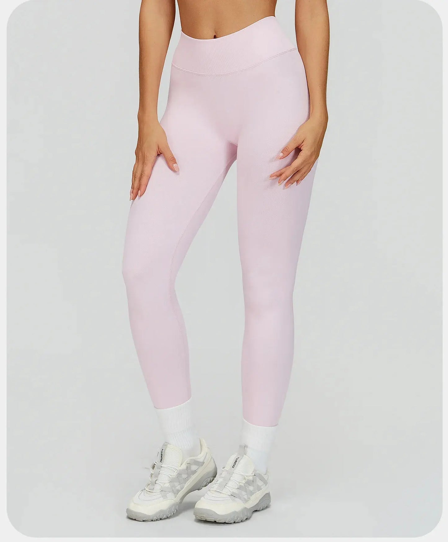 Seamless Yoga Pants Women Sexy V-Back Gym Fitness Leggings High Waist Booty Lifting Sports Leggings Female Workout Yoga Pants luxecrown.co.uk