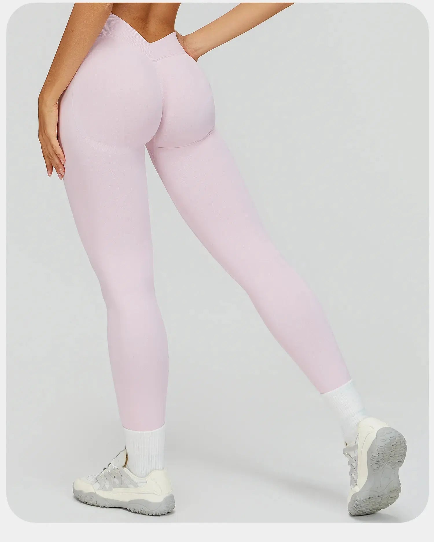 Seamless Yoga Pants Women Sexy V-Back Gym Fitness Leggings High Waist Booty Lifting Sports Leggings Female Workout Yoga Pants luxecrown.co.uk