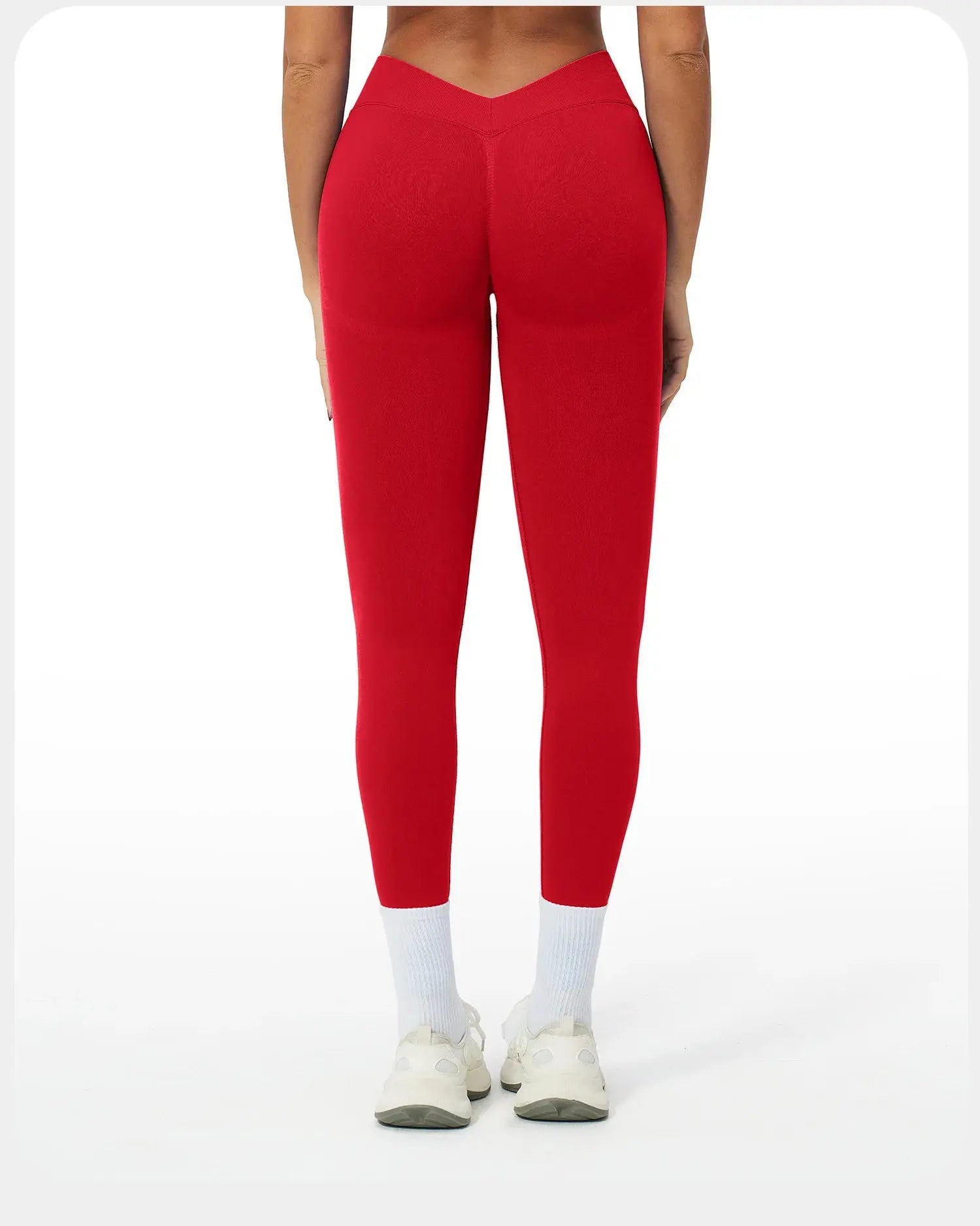Seamless Yoga Pants Women Sexy V-Back Gym Fitness Leggings High Waist Booty Lifting Sports Leggings Female Workout Yoga Pants luxecrown.co.uk