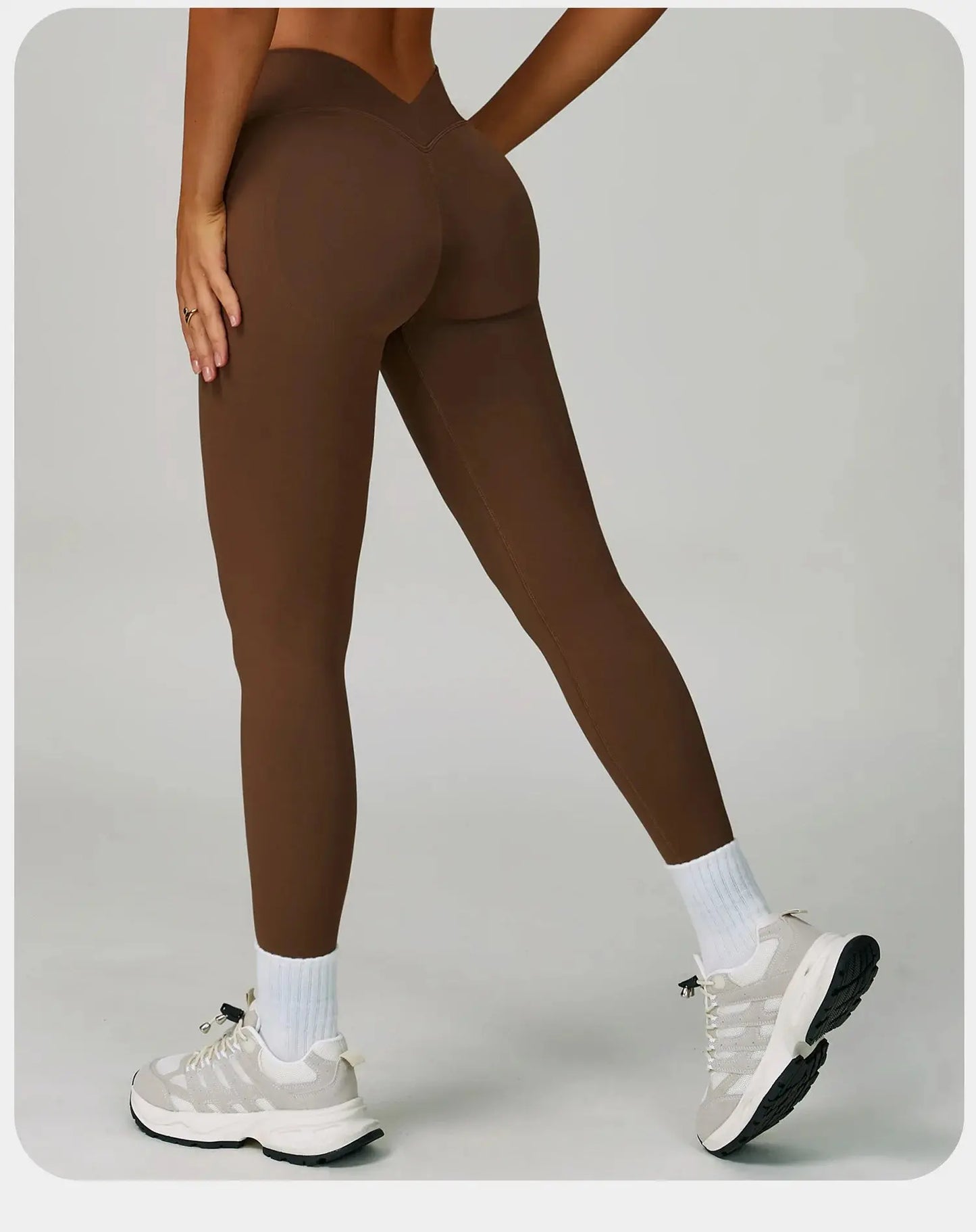 Seamless Yoga Pants Women Sexy V-Back Gym Fitness Leggings High Waist Booty Lifting Sports Leggings Female Workout Yoga Pants luxecrown.co.uk
