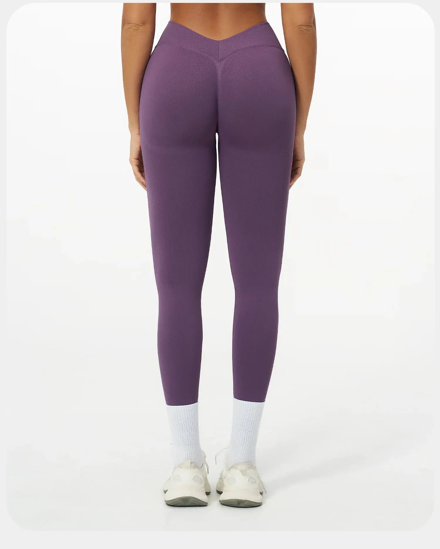 Seamless Yoga Pants Women Sexy V-Back Gym Fitness Leggings High Waist Booty Lifting Sports Leggings Female Workout Yoga Pants luxecrown.co.uk