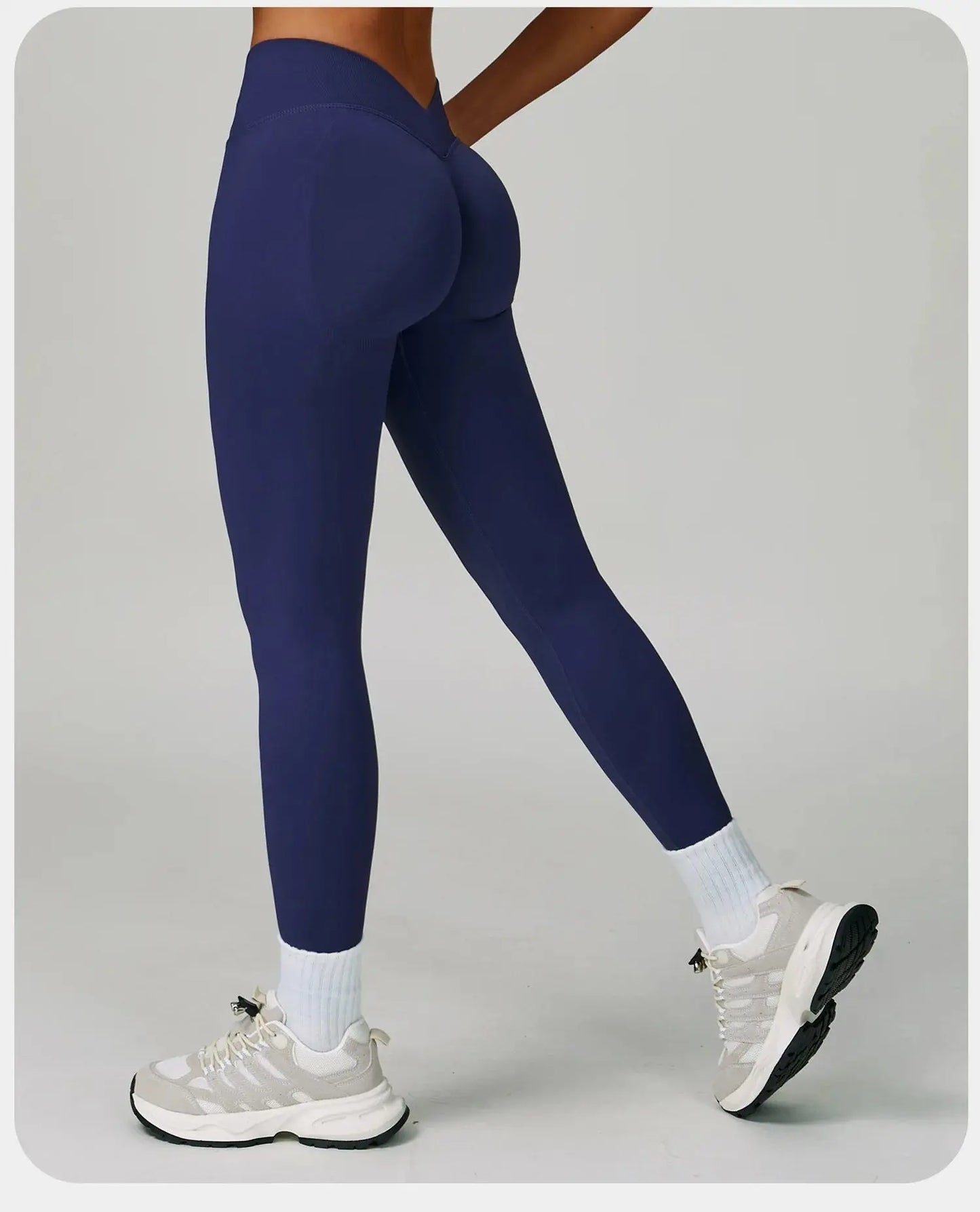 Seamless Yoga Pants Women Sexy V-Back Gym Fitness Leggings High Waist Booty Lifting Sports Leggings Female Workout Yoga Pants luxecrown.co.uk