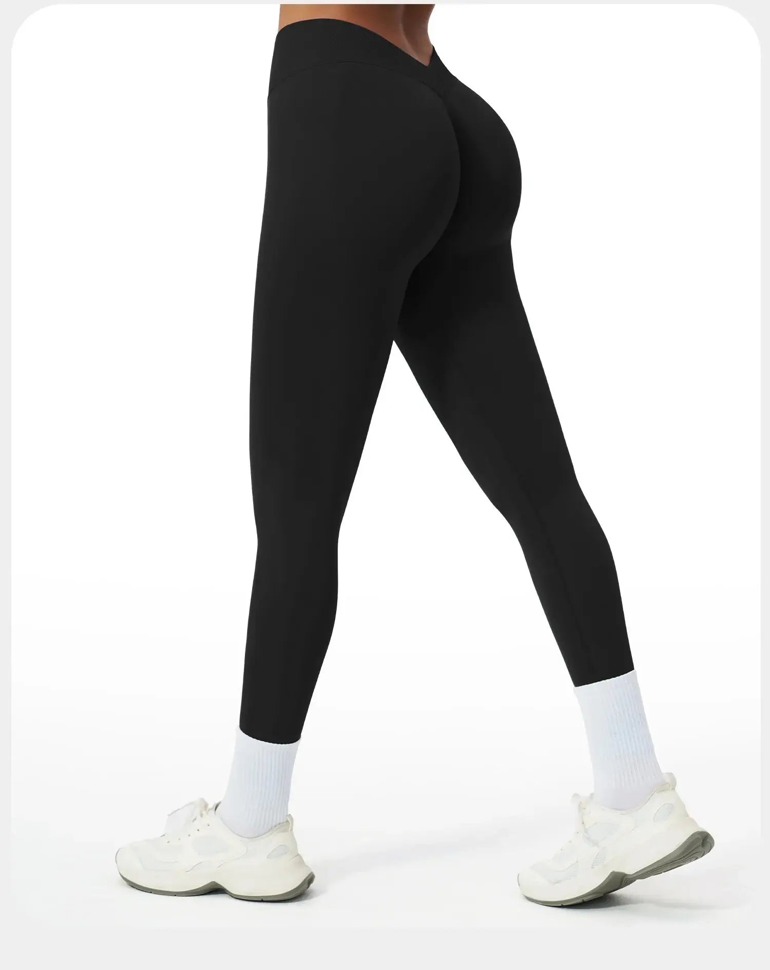 Seamless Yoga Pants Women Sexy V-Back Gym Fitness Leggings High Waist Booty Lifting Sports Leggings Female Workout Yoga Pants luxecrown.co.uk