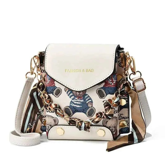 New Faion Women's Mobile Phone Menger Bag Pur Double oulder Bag PU Leather No Brand Registered Trademark