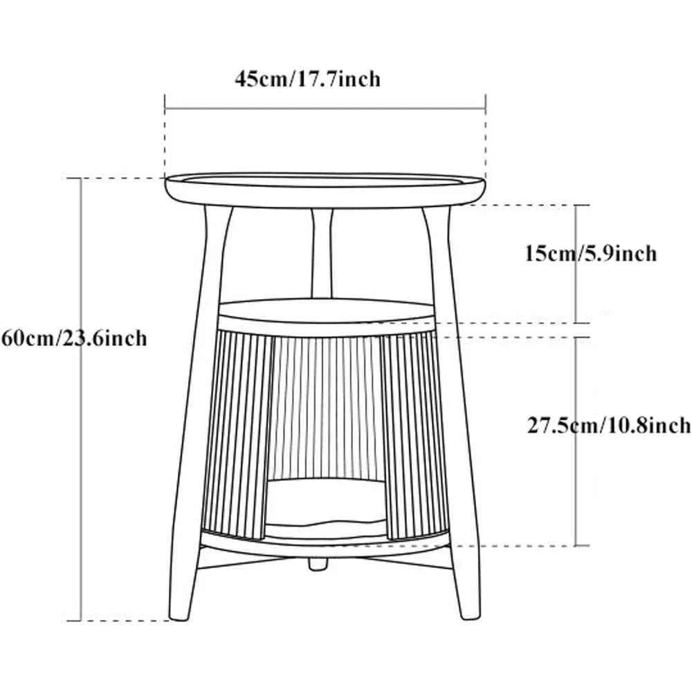 Solid Wood End Table with Built-in Cat House, Nightstand Coffee Table for Small Cats, Pet Bed Side Table Cat Condos