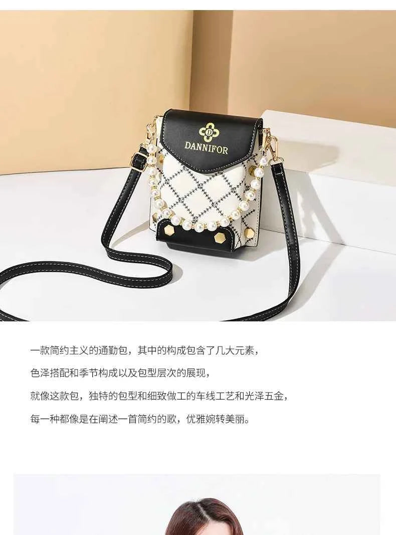 New Autumn PU Leather Women's Handbag Cell Phone Wallet Fashion Portable Shoulder Bag Hundred Simple Mini Small Bag Bolso Mujer