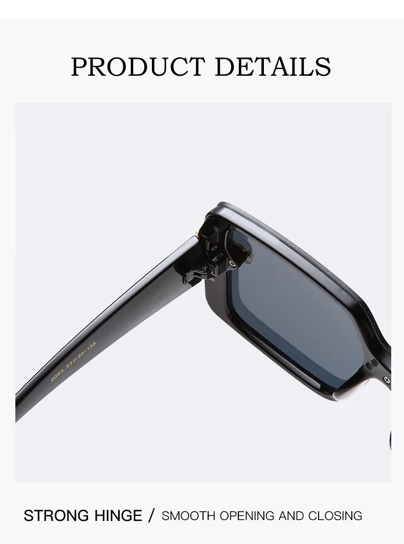 New Luxury Glamour Sunglasses for Women and Men Designer Famous Brand Glasses Square Stylish Trend Eyewear UV400 Streetsharks