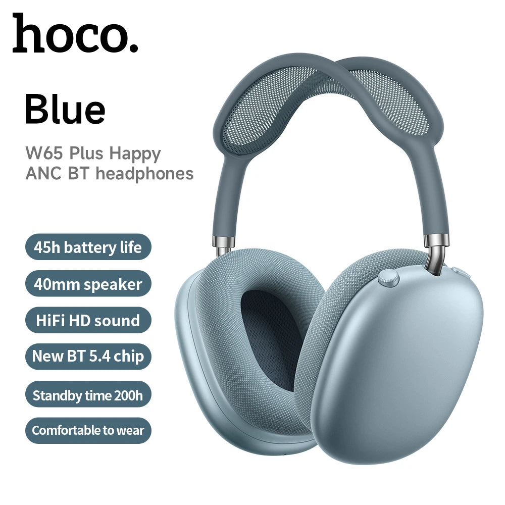 HOCO W65 Plus: Over-Ear ANC Headphones, AirPods Max Style
