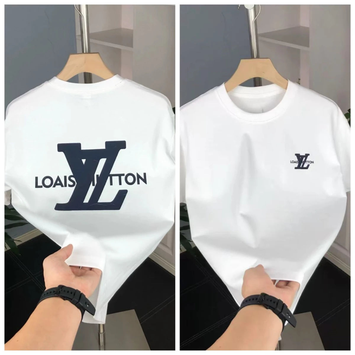 2025 Trend autumn and winter print luxury brand cotton men's and women's short-sleeved T-shirts luxecrown.co.uk