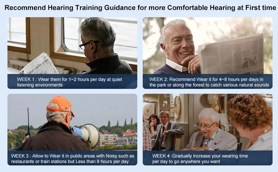 Self-Fitting OTC Hearing Aids, Mild to Moderate Hearing Loss, Bluetooth Hearing Aid with Invisible Fit Noise Reduction luxecrown.co.uk
