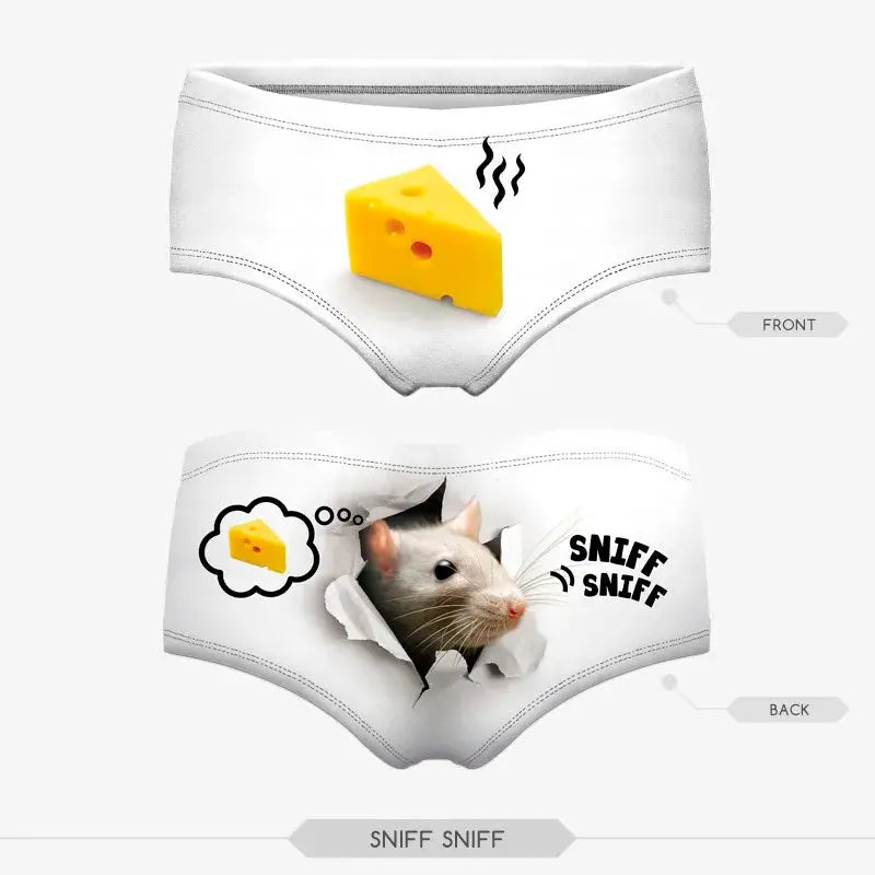 Sexy Panties 2021 Wholesale Pink 3d Print Cat  Underwear Women panties Seamless Briefs ropa interior mujer  lingerie Streetsharks