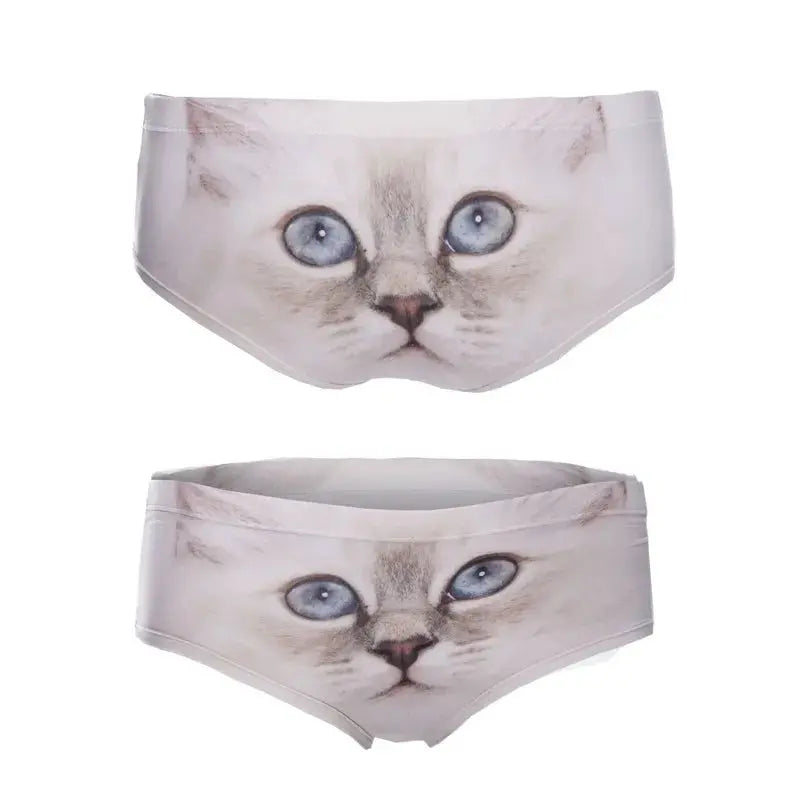 Sexy Panties 2021 Wholesale Pink 3d Print Cat  Underwear Women panties Seamless Briefs ropa interior mujer  lingerie Streetsharks