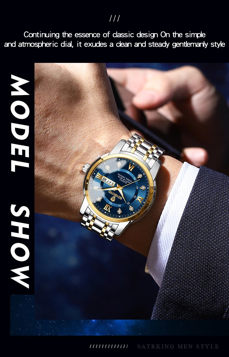 2024 Top Brand Luxury Fashion Diver Watch Men 30ATM Waterproof Date Clock Sport Watches Mens Quartz Wristwatch Relogio Masculino