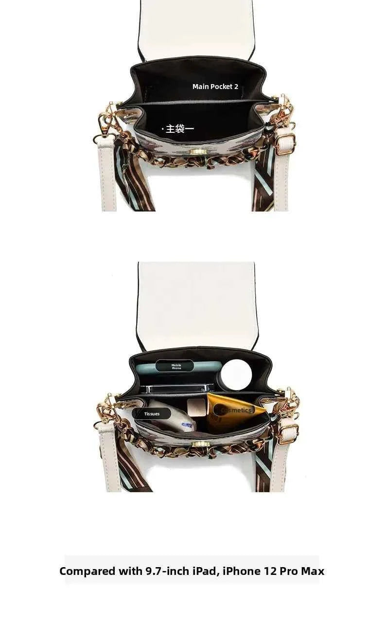 New Faion Women's Mobile Phone Menger Bag Pur Double oulder Bag PU Leather No Brand Registered Trademark