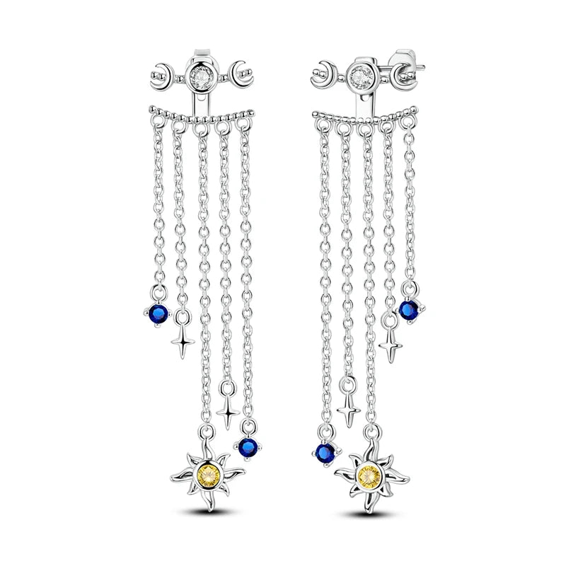 2025 Original 925 Sterling Silver Hoop Earring Zirconia Irregularity Stud Earring For Women Engagement Birthday Jewelry Gift Streetsharks