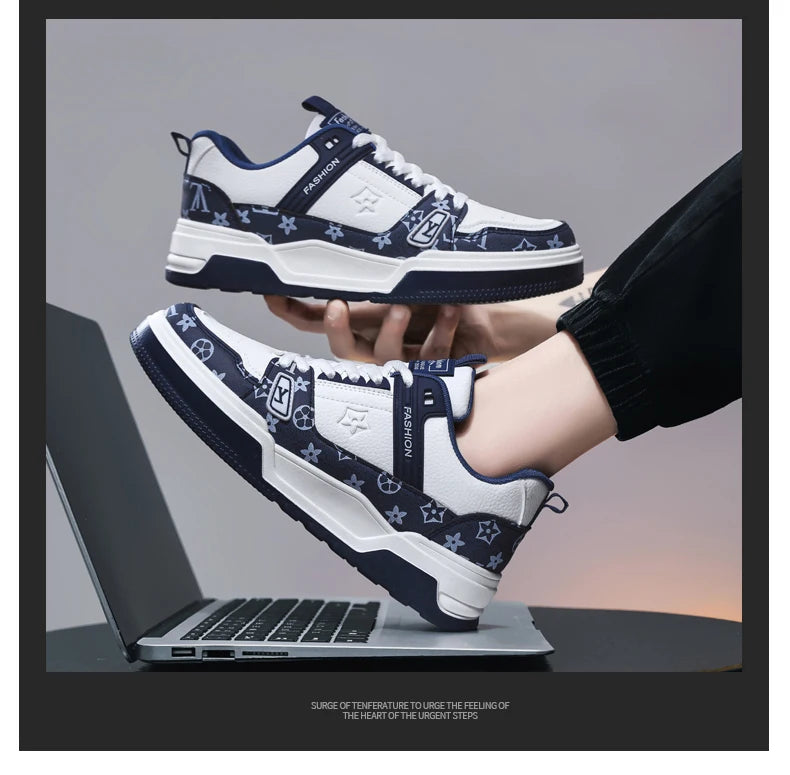 Classic Brand Designer Shoes For Men Street Style Skateboard Shoes Men Casual Sneakers Comfortable Platform Men's Sports Shoes luxecrown.co.uk
