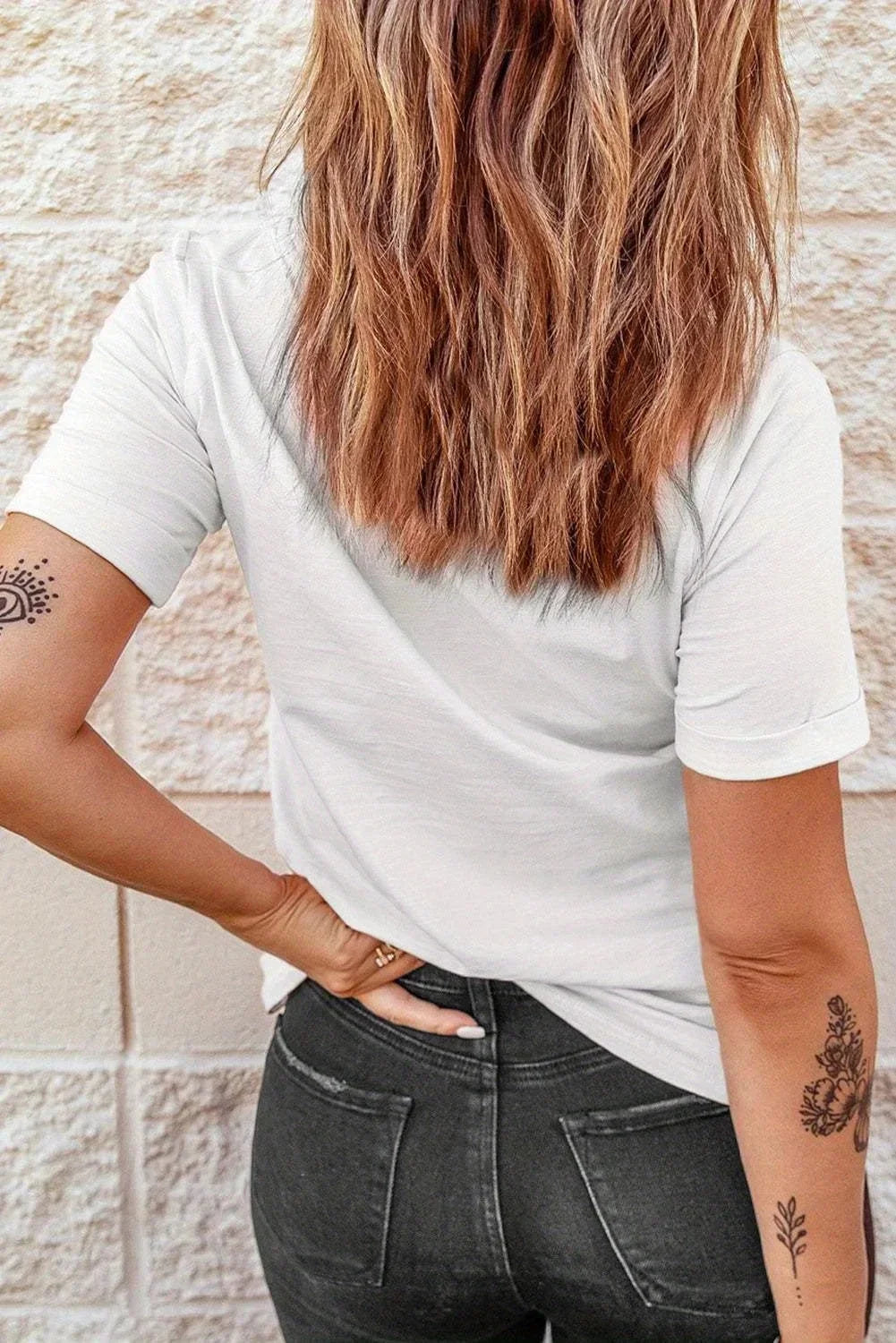 2026 New Letter Printing Short-sleeved Women T-shirt Trendy Temperament Casual Versatile Short-sleeved Clothing Heavy luxecrown.co.uk