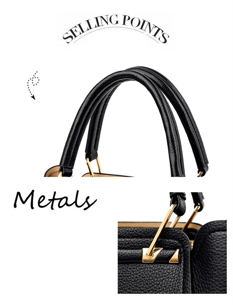 2024 Luxury Women Designer 3 Layers Shoulder Crossbody Sac Ladies Large Capacity Leather Handbags Shopper Brand Messenger Totes Streetsharks