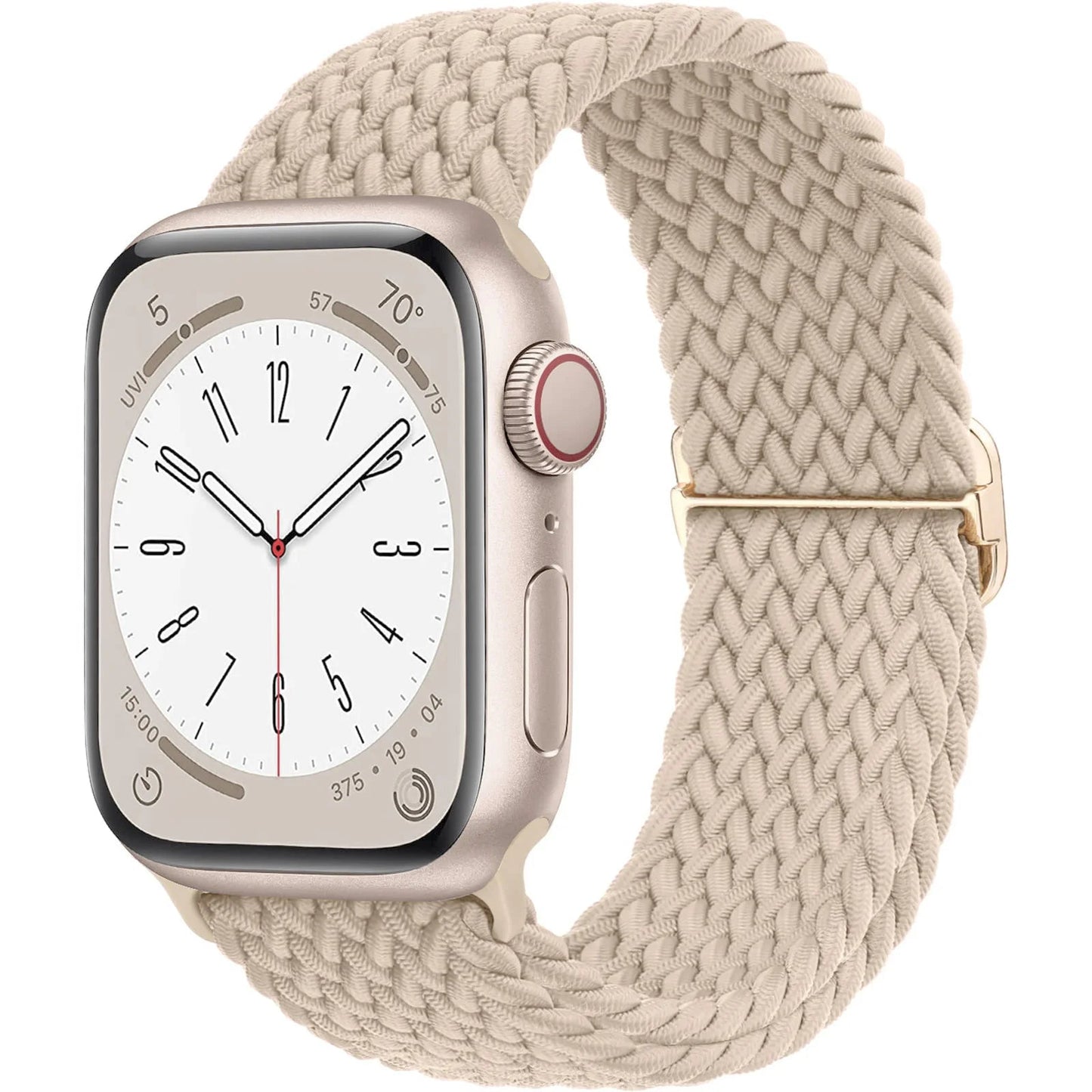 Braided Solo Loop Strap For Apple watch band 44mm 40mm 49mm 45mm 41mm Elastic Nylon bracelet iWatch series 8 3 se 6 7 Ultra 2 9 luxecrown.co.uk