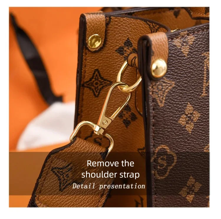 Elegant Retro Women's Tote Bag Single Shoulder Crossbody Bag Floral Print Ladies Handbag Luxury Texture Commuter Messenger Bag luxecrown.co.uk