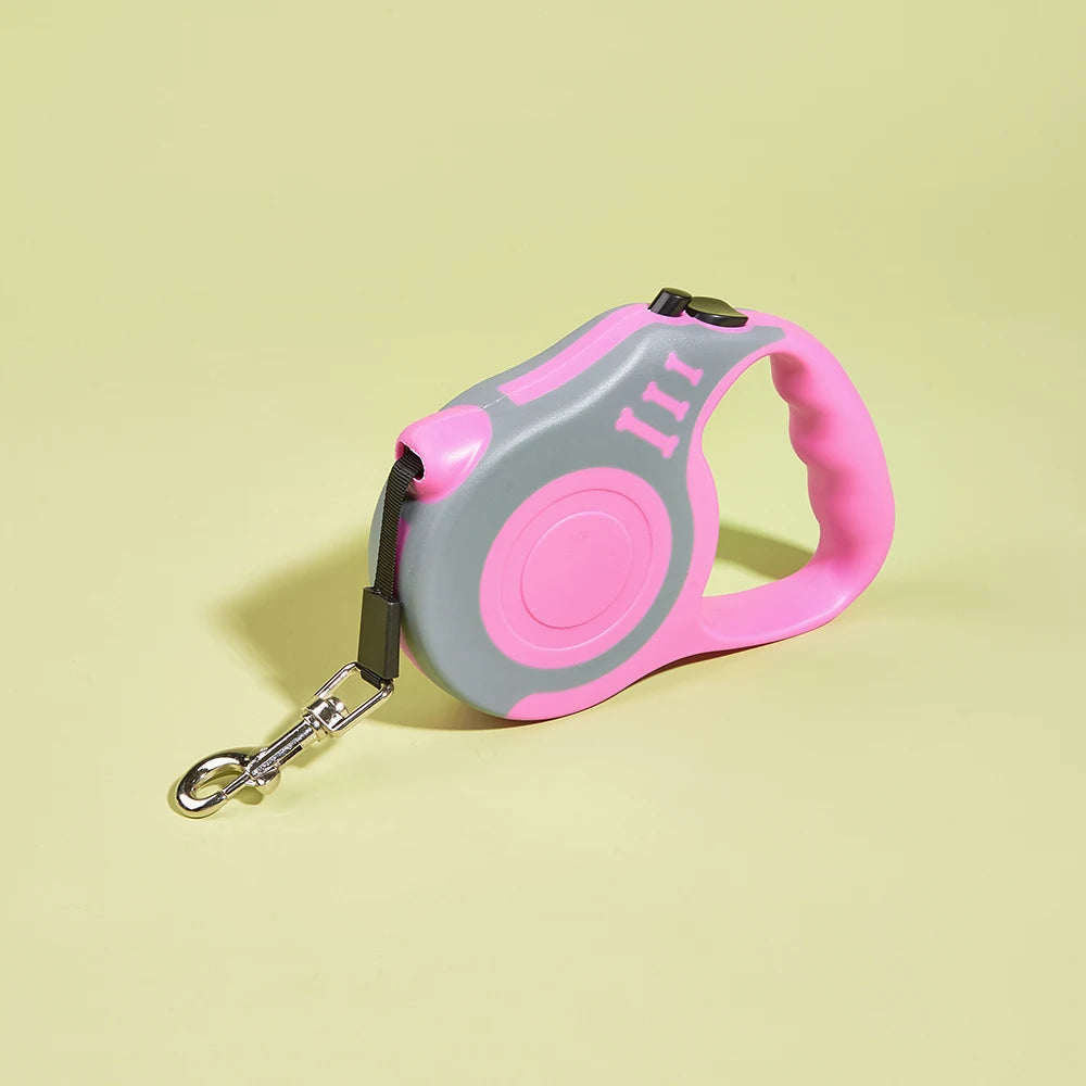 3m 5m Dog Leash for Small Dogs Cat Automatic Retractable Durable Nylon Lead Puppy Outdoor Travel Walking Hiking Traction Rope luxecrown.co.uk