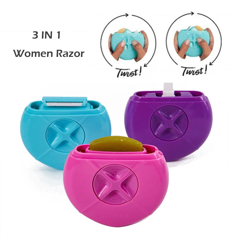 Travel and Portable Women's for Razor with Refillable Water Spray Bottle Moisturizing Bar Two-blades for Women luxecrown.co.uk