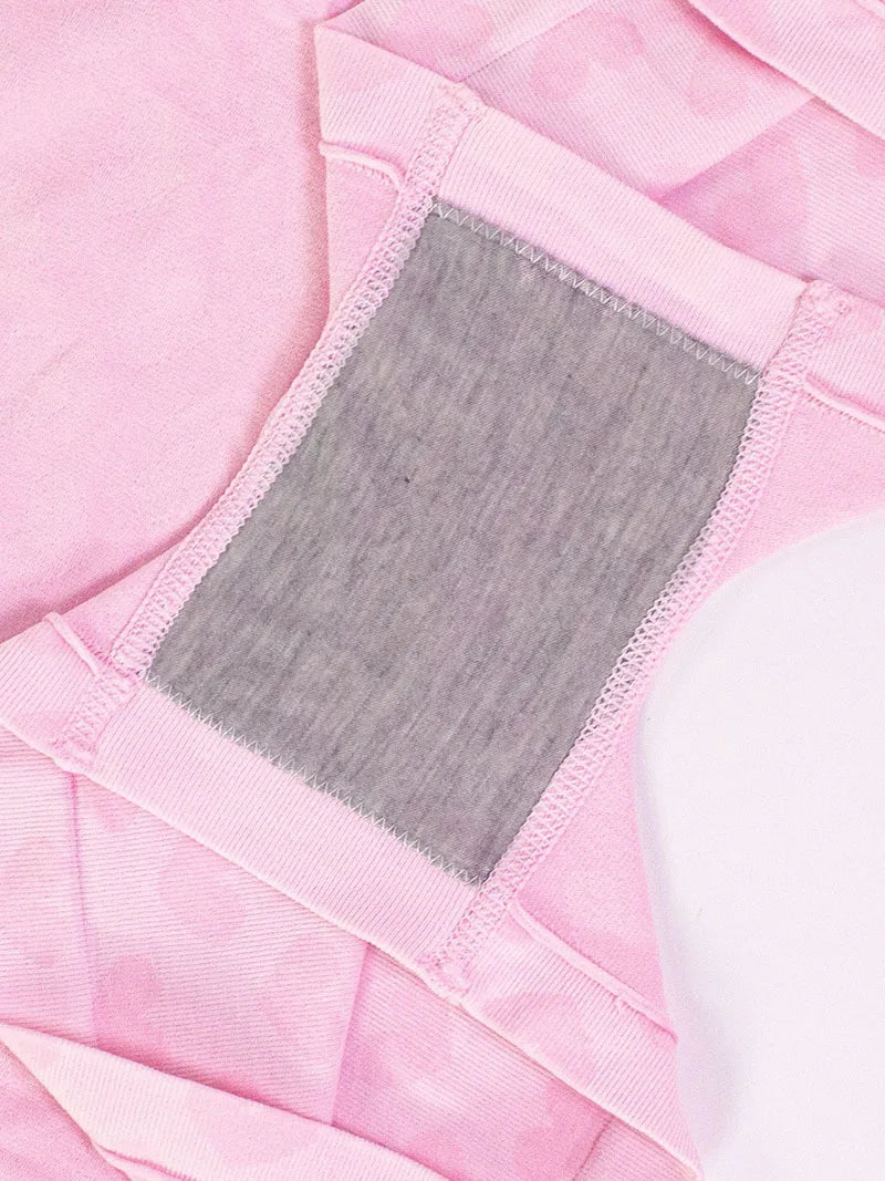 Your Own Logo Text Professional Custom Panties Love Heart Pink Knitting Underwear High-waisted Comfortable Breathable Panties Streetsharks