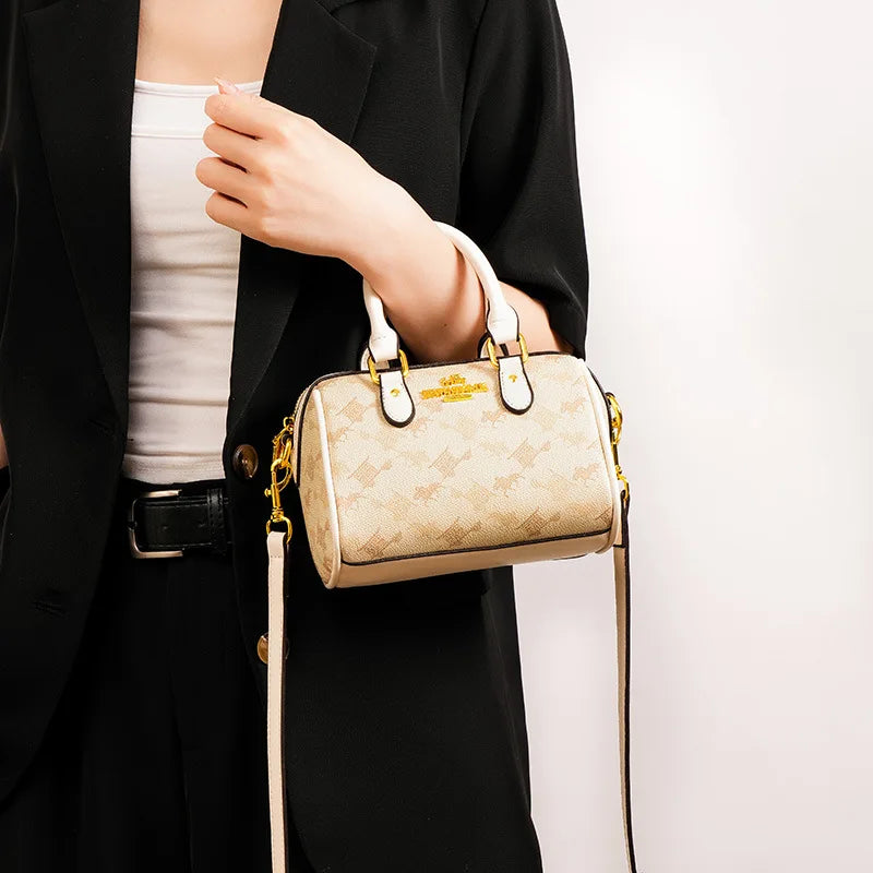 New Fashionable Street Style Pillow Bag Women's Handbag Luxury Sensation Printed PU Leather Ladies' Crossbody Bag for Daily Use luxecrown.co.uk